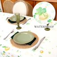 thumbnail image 3 of St. Patricks Day Tablecloth 60 x 120 Inch, Waterproof Clover Themed Table Cloth, Washable Table Cover for Holiday Dinner Party Decoration, 3 of 6