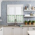 thumbnail image 4 of St. Patrick''s Day Kitchen Curtains and Valances Set, Green Shamrock Irish Clover Window Tiers Seasonal Spring Holiday Half/Short Curtains for Small Windows Cafe /Living Room/ Bedroom 54x 36 in, 4 of 5