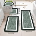 thumbnail image 4 of Bathroom Rugs Sets 4 Piece With Lid Cover Bathroom Shower Rugs With U Shaped Toilet Mat Absorbent Microfiber Plushes Non Slip Bath Rugs Washable Rug, 4 of 7