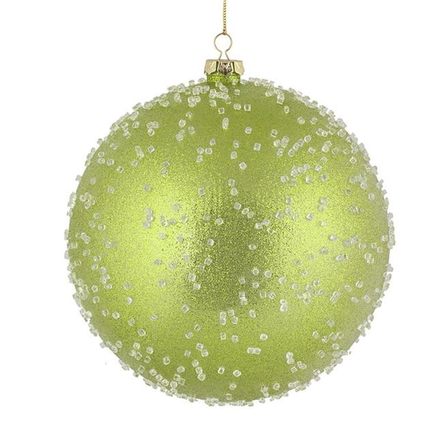Vickerman N185454 8 in. Celadon Ice Ball Ornament 2 per Bag