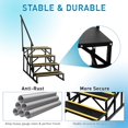 thumbnail image 3 of Bingirl 4 Step RV Stairs with Handrail, RV Steps Ladder Hot Tub Steps, Portable Metal Camper Steps Mobile Home Stairs with Non-Skid Tapes for Mobile Home, Travel, Camper, RV, 3 of 7