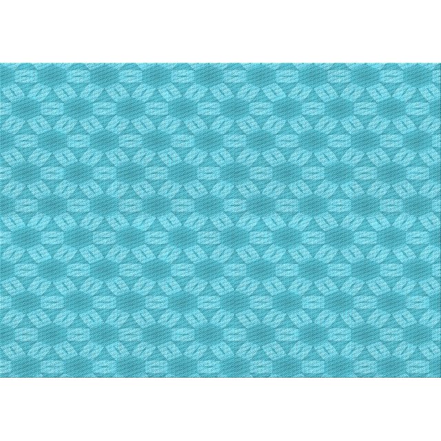 Ahgly Tapis Rectangulaire Lavable en Machine Intérieur Transitionnel Turquoise Foncé Vert, 6 Pieds x 9 Pieds