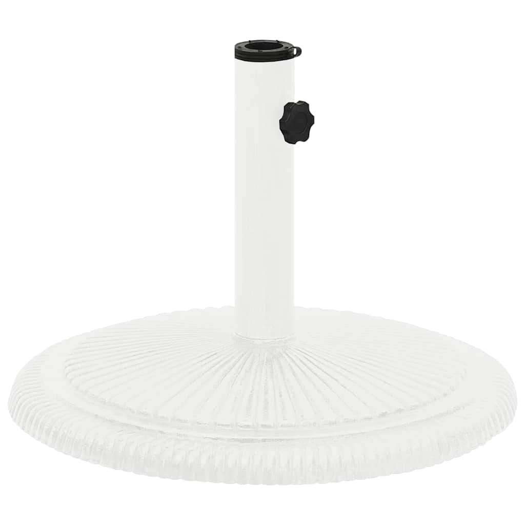 vidaXL Base de Parapluie Blanche 45x45x30 cm en Fonte