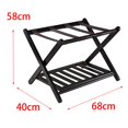 thumbnail image 4 of Luggage Rack Extra Wide with Shelf Folding Folding Luggage Rack for Hotel Travel, 4 of 8