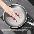 thumbnail image 4 of HHBEAUTY Pure Titanium Pan, 100% Titanium Pans for Cooking Non Stick, Stainless Steel Hammered Pan Pro, for Cooking, Frying, Baking, 4 of 9