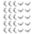 thumbnail image 1 of Unique Bargains 1/4'-20 Wing Nuts, 25Pcs 304 Stainless Steel Fasteners Parts Butterfly Nut Smooth Finish for Repair Install, 1 of 7