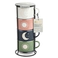 thumbnail image 4 of Thyme & Table Set of 4 Celestial Stackable Coffee Mugs, 11 fl oz, 4 of 4