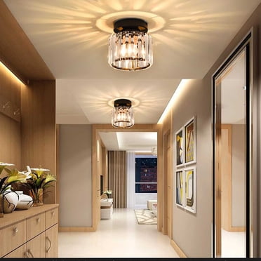 EGNMCR Lumières de Couloir Lumières de Balcon et de Porche Lumières d'Entrée Lumières Modernes et en Cristal Lumière dans la Chambre Lumières de Plafond. Lumières de Plafond