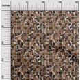 thumbnail image 2 of oneOone Cotton Poplin Brown Fabric Abstract Craft Projects Decor Fabric Printed By The Yard 56 Inch Wide, 2 of 4