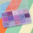 thumbnail image 4 of GUOOL Bracelet en Perles de Verre Rondes Colorées avec Boîte de Rangement pour Bricolage, 4 of 7