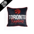 thumbnail image 1 of NBA Toronto Raptors Basketball Throw Pillow (18 x 18 in), Black, 1 of 3