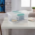 thumbnail image 3 of Sterilite Medium Nesting ShowOffs, Stackable Storage Bin with Latch Lid, 18 Pack, 3 of 10