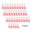thumbnail image 3 of 100 Pcs Crochets de Connecteur pour Cintres, Mini Crochets en Cascade pour Cintres en Velours Câlins, Cintres en Bois, Robustes et Gain de Place pour Garde-Robe (Rose), 3 of 9