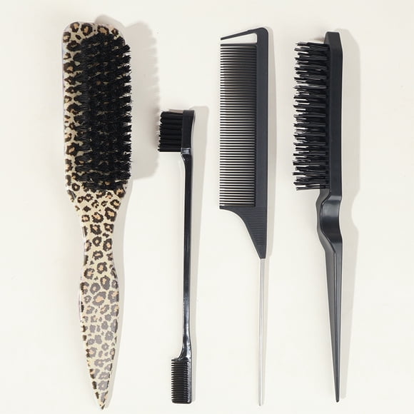 Brosse à Cheveux à Dos Lisse, Brosse de Coiffage à Poils Souples pour Queue de Cheval, Flyaways, Poils de Bébé et Taquineries