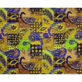 thumbnail image 5 of oneOone Tissu Polyester Spandex Jaune Patchwork Paisley pour Couture Tissu Imprimé au Mètre 56 Pouces de Large, 5 of 5