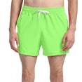 thumbnail image 1 of Mens Shorts Mens Casual Solid Color Casual Drawstring Pockets Elastic Sports Shorts, 1 of 3