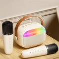 thumbnail image 1 of HAOAN Portable Bluetooth Speakers with 2 Wireless Microphones, 1 of 8
