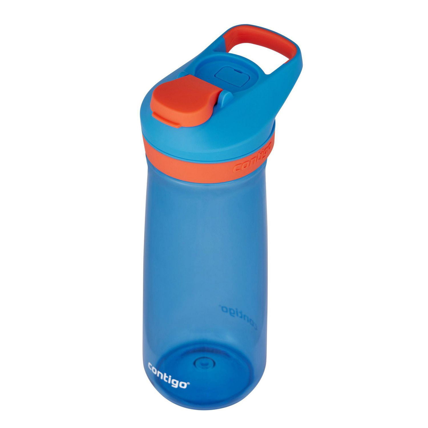 Contigo Kids Casey Water Bottle with Autoseal Lid, Blue Poppy with Coral, BPA-Free