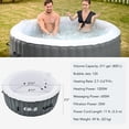 thumbnail image 2 of CO-Z 6' Inflatable Hot Tub Portable 2-4 Person Round Spa Tub for Patio Backyard Gray, 2 of 9