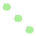thumbnail image 4 of relayinert 1/2/3/5 Confort et Durabilité des Chaises Coussin Rond Doux et Confortable Vert Clair 3 Pcs, 4 of 6
