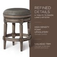 thumbnail image 3 of Maven Lane Pullman Backless Counter Stool, Reclaimed Oak w/ Ronan Stone Vegan Leather, 3 of 6