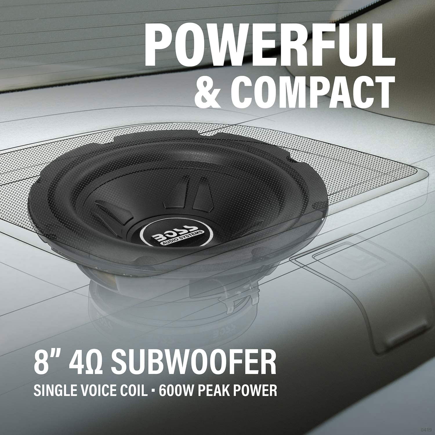BOSS CHAOS CX8 ウーファー 600W Boss Audio CXX8 Chaos Exxtreme 8