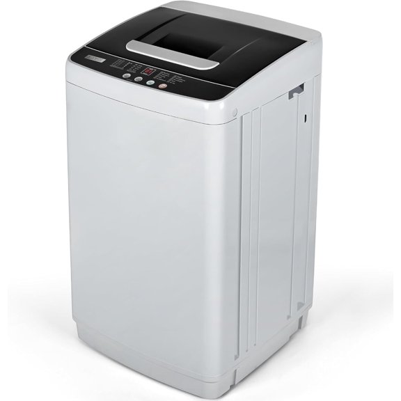 Remis à Neuf Simzlife WS-01 Machine à Laver Portable 15,6 Lb avec Écran DEL Laveuse Compacte pour Appartements Maisons, Gris Pâle