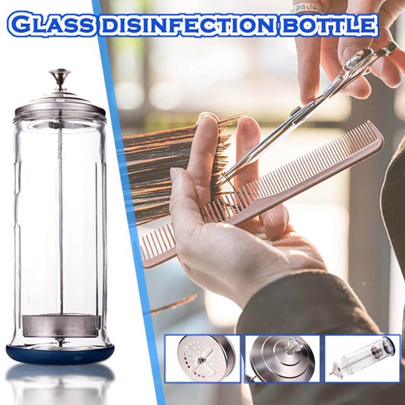 Amzcrzy Kitchen Supplies, Kitchen Tools, Bottles, Hairdressing Tools Glass Bottle With Stainless Steel Cap, Sterilization bottle