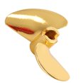 thumbnail image 2 of RC Boat Propeller, Light Weight Easy To Install RC Boat Accessories  For RC Repair For RC Maintenance Parts For RC Upgrade For RC Accessories Yellow Y, 2 of 8