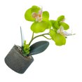 thumbnail image 3 of facefd Artificial Orchid Flower & Pot Simulation Potted Flower Home Office Table artificial Floral Decor, JH1735, Green, 3 of 4