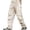 Khaki, variant on Diufon Men's Wide Leg Cargo Pants Casual Loose Joggers Sweatpants Drawstring Streetwear Pants with Pockets