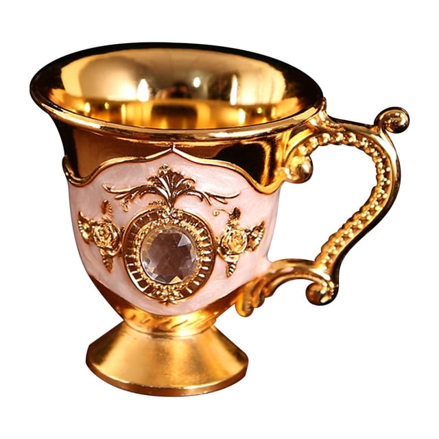 Wzzjkit Household Essentials Household Metal White Wine Glass Alloy Pattern Gemstoned Decoration Classical Wineware Many Options To Choose From