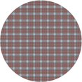 thumbnail image 1 of Ahgly Company Tapis d'Intérieur Rond Lavable en Machine Gris Foncé Transitionnel, 5 Pieds Rond, 1 of 7