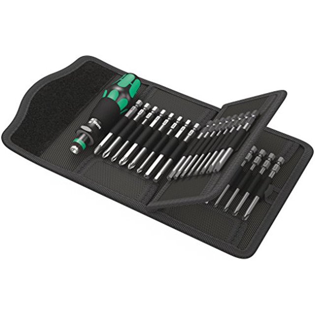 Wera Kraftform Kompakt 62 Bitholding Screwdriver and Pouch Set, 33-Pieces