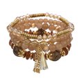 thumbnail image 2 of SIfdSeng Stackable Bead Bracelets Ladies Mens Stretch Multilayer Bracelet Set Multicolor Jewelry Silver Bracelet Stack for Women Glow Bracelets 925 Sterling Silver Bracelet, 2 of 5