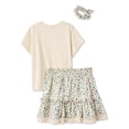 thumbnail image 2 of George Toddler Girls' Three Piece Skirt Set, 2 of 2