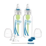 Dr. Brown's Specialty Système d'alimentation avec flacon anti-calcaire pour bébé et robinet pour bébé - 2x8oz Bouteilles
