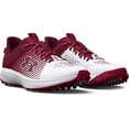 thumbnail image 2 of Under Armour Men's Yard Low Turf Baseball Shoe, (600) Cardinal/White/White, 7, 2 of 5