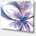 thumbnail image 2 of Light Blue Fractal Flower Design - Floral Canvas Art Print, 2 of 3