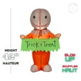 thumbnail image 2 of Sam gonflable d'Halloween avec bannière « Trick 'r Treat », 2 of 5