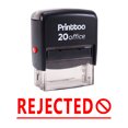 thumbnail image 2 of Printtoo REJECTED Self Inking Rubber Stamp Office Stationary Stamp-Red, 2 of 2