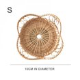 thumbnail image 1 of Rattan Bread Basket Petals Shape Hand-Woven Tea Tray With Handles For Serving Dinner Parties Coffee Breakfast, 1 of 6