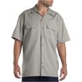 thumbnail image 1 of Dickies Chemise de Travail à Manches Courtes pour Homme, 5X, Argent, 1 of 6