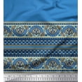 thumbnail image 2 of Soimoi Rayon Crepe Fabric Dot & Swirl Panel Printed Fabric 1 Yard 46 Inch Wide, 2 of 3