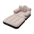 thumbnail image 2 of Luzkey Inflatable Chair Sofa Adult Lazy Sofa recliner Flocked PVC with Armrests Thickened Portable with Backrest Single Seat Folding Coffee, 2 of 8