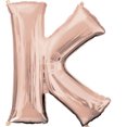 thumbnail image 2 of Amscan 3657401 Supershape Letter 'K' Rose Gold, 2 of 2