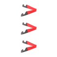 thumbnail image 4 of Ruiboury V Forme Réglable Pliage Mobile Tablette Téléphone Intelligent Se Tient Support de Taille Portable Rouge 3Set, 4 of 6