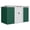 Dark Green, variant on Outsunny 9' x 4' Metal Storage Shed, Garden Tool House with Floor Foundation, Double Sliding Doors, Air Vents for Backyard, Patio, Lawn, Green