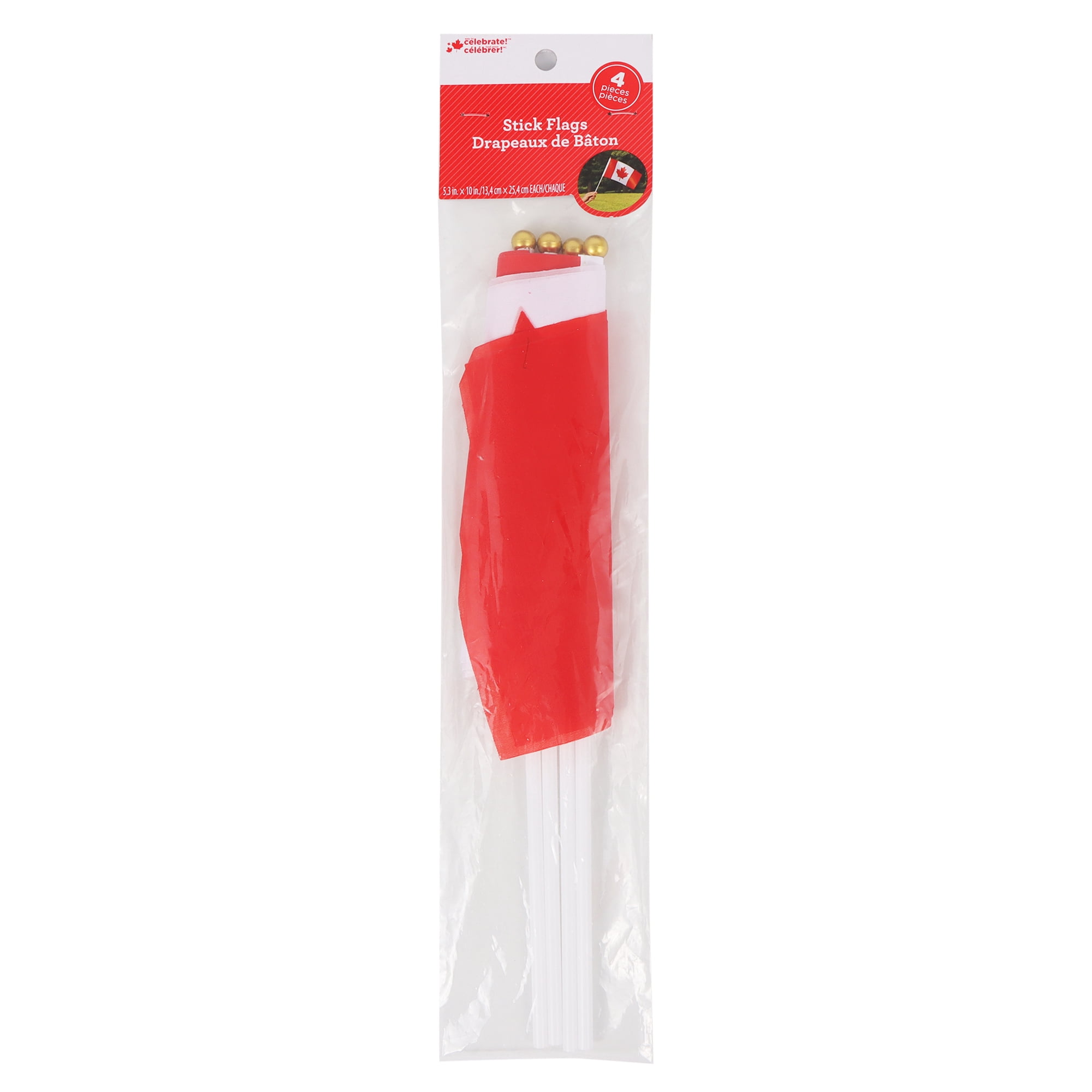 Way to Celebrate 4 Counts Canada Stick Flags
