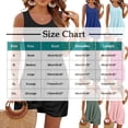 thumbnail image 3 of Ovzne Robes pour Femmes Robe Mode pour Femmes Décontractée Plissée Couleur Unie Été Sans Manches à Col Rond Robe de Vacances Liquidation, 3 of 7